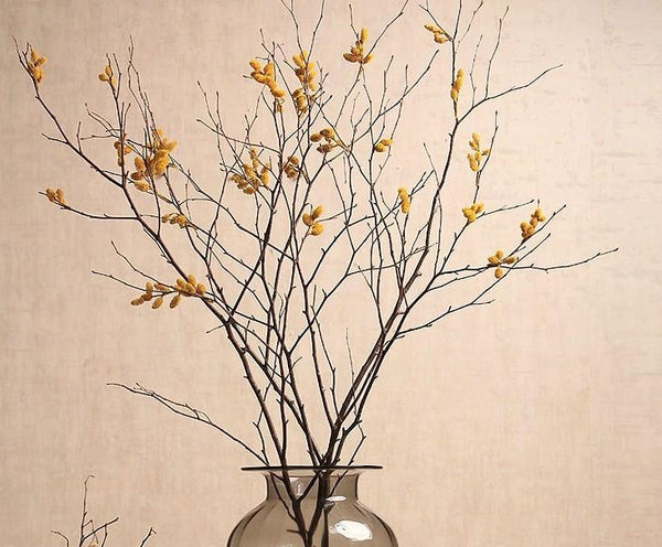 Myrtle Twigs, Natural Decorations, Flower Arrangement, Handmade Artificial Flower, Natural Dried Flower Twigs-artworkcanvas
