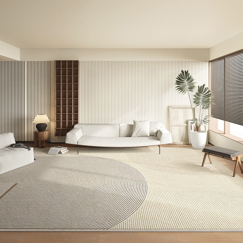 Contemporary Abstract Rugs under Dining Room Table, Large Modern Rugs for Living Room, Mid Century Modern Rugs for Bedroom-artworkcanvas