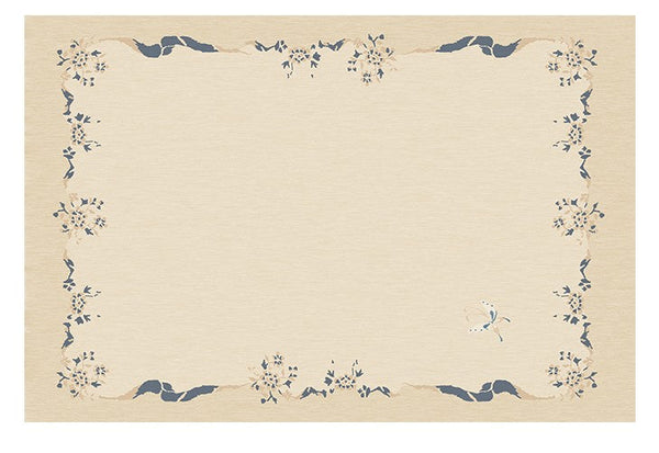 Cream Color Flower Pattern Rugs under Coffee Table, Large Modern Rugs for Bedroom, Modern Rugs for Living Room, Contemporary Modern Rugs for Dining Room-artworkcanvas