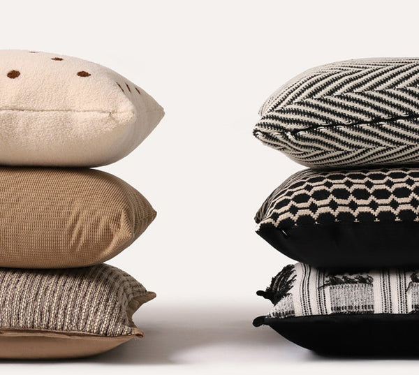 Decorative Pillows for Couch, Geometric Modern Sofa Pillows, Contemporary Throw Pillows, Modern Pillows for Dining Room, Modern Sofa Pillows-artworkcanvas