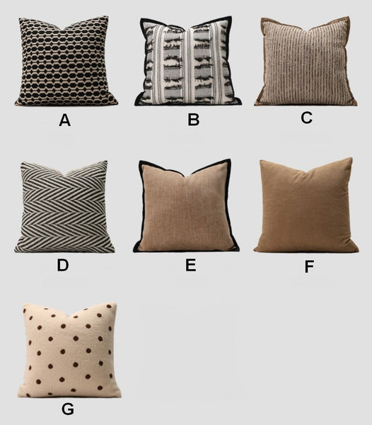 Modern Sofa Pillows, Geometric Modern Sofa Pillows, Decorative Pillows for Couch, Contemporary Throw Pillows, Modern Pillows for Dining Room-artworkcanvas