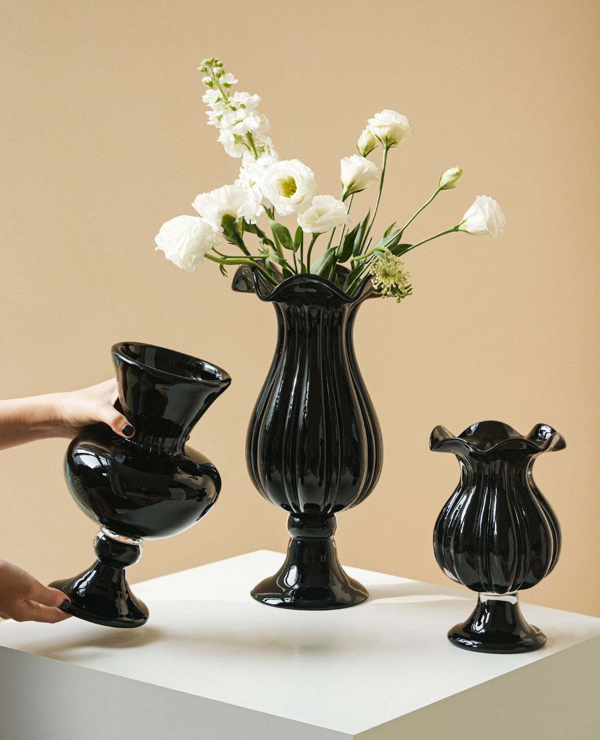 Handmade Modern Vases Contemporary Ceramic For Table Decor, Unique Artisan Crafted Centerpiece Vessel