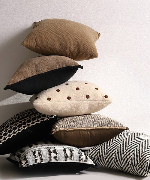 Geometric Modern Sofa Pillows, Decorative Pillows for Couch, Contemporary Throw Pillows, Modern Pillows for Dining Room, Modern Sofa Pillows-artworkcanvas