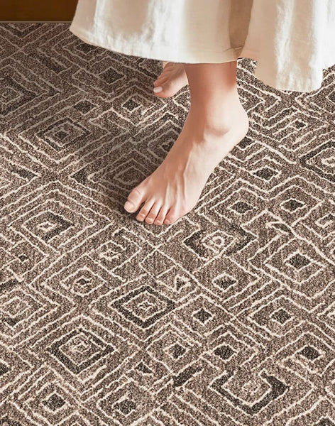 Large Modern Rugs for Living Room, Brown Modern Rug Ideas for Bedroom, Abstract Geometric Modern Rugs, Modern Rugs for Dining Room-artworkcanvas