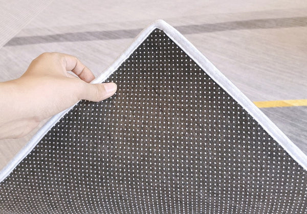 Dining Room Geometric Modern Rugs, Gray Contemporary Modern Rugs for Office, Bedroom Modern Rugs, Extra Large Modern Rugs for Living Room-artworkcanvas
