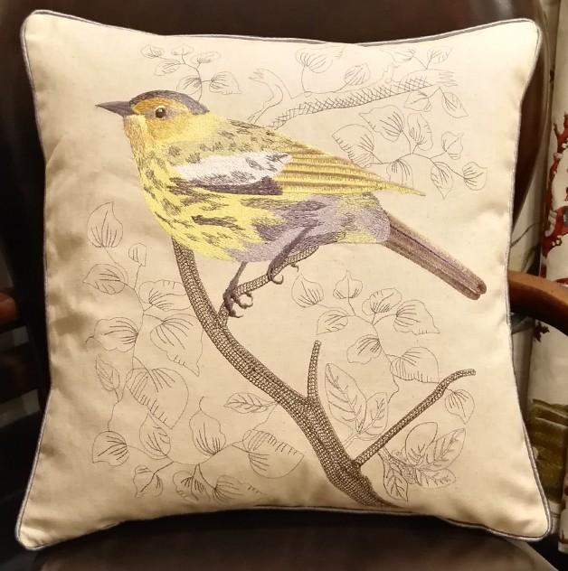 Pillows for Farmhouse, Living Room Throw Pillows, Decorative Sofa Pillows, Bird Throw Pillows, Embroidery Throw Pillows, Rustic Pillows for Couch-artworkcanvas