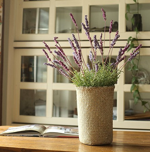 Lavender Flowers, Spring Artificial Floral for Dining Room, Bedroom Flower Arrangement Ideas, Simple Modern Floral Arrangement Ideas for Home Decoration-artworkcanvas