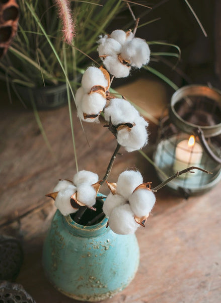 Cotton Branch, Table Centerpiece, Spring Artificial Floral for Dining Room, Bedroom Flower Arrangement Ideas, Simple Modern Flower Arrangement Ideas for Home Decoration-artworkcanvas
