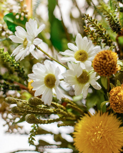 Beautiful Modern Artificial Flowers for Dining Room Table, Dandelion, Wheat Branch, Eucalyptus Globulus, Unique Flower Arrangement for Home Decoration-artworkcanvas