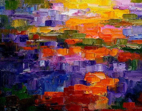 Living Room Wall Art, Large Painting, Abstract Landscape Painting, Large Art, Canvas Art, Wall Art, Abstract Art, Wall Hanging, Modern Art-artworkcanvas
