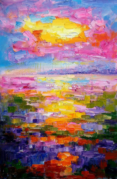 Living Room Wall Art, Large Painting, Abstract Landscape Painting, Large Art, Canvas Art, Wall Art, Abstract Art, Wall Hanging, Modern Art-artworkcanvas