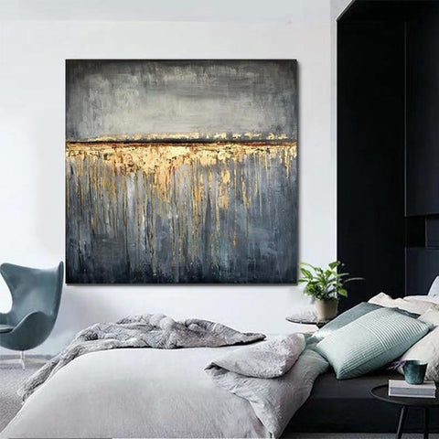 Extra Large Abstract Paintings on Canvas, Bedroom Wall Art Ideas, Simple Painting Ideas for Bedroom, Hand Painted Abstract Painting-artworkcanvas