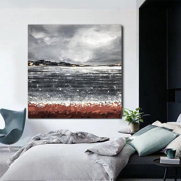 Large Abstract Paintings for Bedroom, Simple Painting Ideas for Living Room, Hand Painted Acrylic Painting, Simple Modern Wall Art Ideas-artworkcanvas