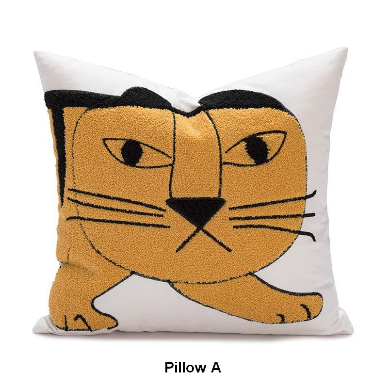 Tiger Decorative Pillows for Kids Room, Modern Pillow Covers, Modern Decorative Sofa Pillows, Decorative Throw Pillows for Couch-artworkcanvas