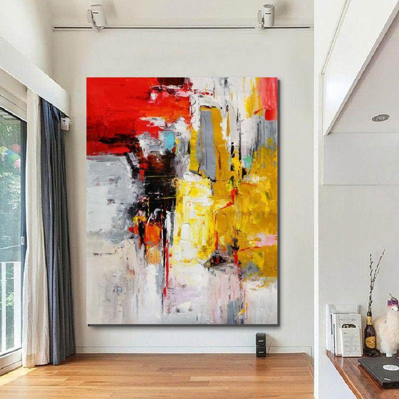 Canvas Painting For Living Room Modern Wall Art Painting, Huge Contemporary Abstract Artwork, Extra Large Hand Painted Acrylic, Oversized Abstract Expressionist Decor, Large Format Textured Canvas