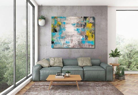 Extra Large Paintings, Wall Painting Acrylic Abstract Art, Simple Acrylic Paintings, Modern Abstract Acrylic Painting, Living Room Wall Painting-artworkcanvas
