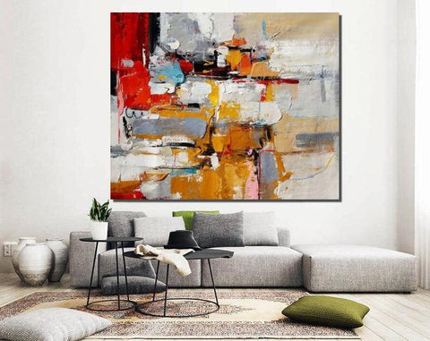 Contemporary Wall Art Ideas, Modern Acrylic Painting, Extra Large Paintings for Living Room, Hand Painted Abstract Painting, Large Paintings for Bedroom-artworkcanvas