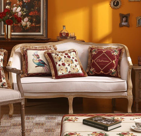 Decorative Throw Pillows, Bird Pattern Pillow Covers, Sofa Throw Pillows, Pillow Cases, Throw Pillows for Couch-artworkcanvas