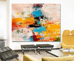 Acrylic Abstract Art, Extra Large Paintings, Modern Abstract Acrylic Painting, Living Room Wall Painting-artworkcanvas