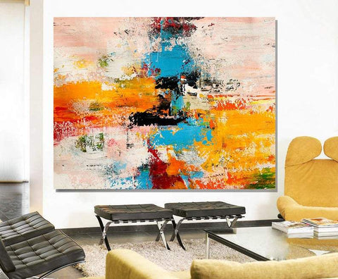 Acrylic Abstract Art, Extra Large Paintings, Modern Abstract Acrylic Painting, Living Room Wall Painting-artworkcanvas