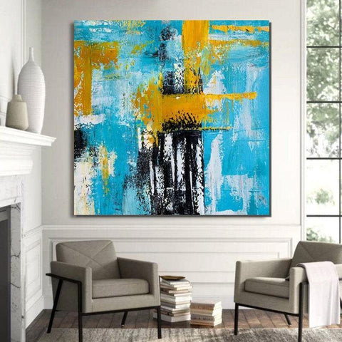 Acrylic Paintings for Bedroom, Living Room Wall Painting, Large Paintings for Sale, Abstract Acrylic Paintings, Contemporary Modern Art, Simple Canvas Painting-artworkcanvas