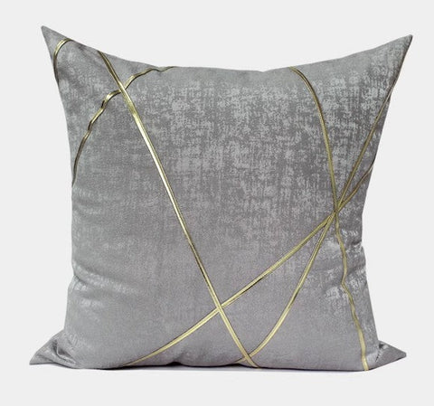 Decorative Modern Pillows for Couch, Modern Pillows for Living Room, Grey Modern Sofa Pillows Covers, Modern Sofa Cushion-artworkcanvas
