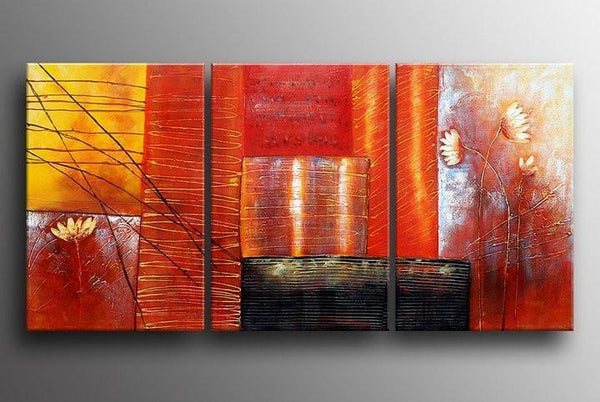Red Abstract Painting, Abstract Art, Canvas Painting, Abstract Art for Sale-artworkcanvas