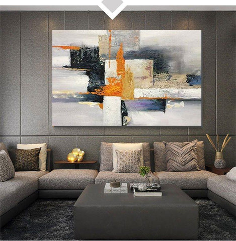 Abstract Acrylic Painting, Modern Paintings for Living Room, Hand Painted Wall Painting, Extra Large Abstract Art-artworkcanvas
