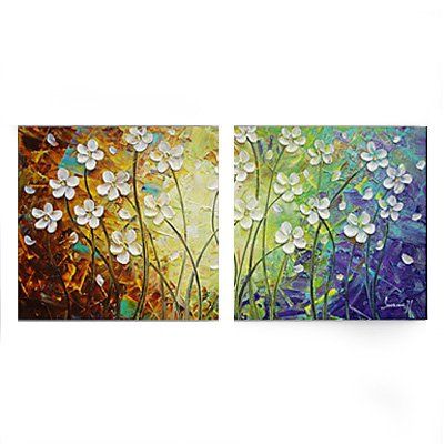 Flower Painting, Acrylic Flower Paintings, Bedroom Wall Art Painting, Modern Contemporary Paintings-artworkcanvas