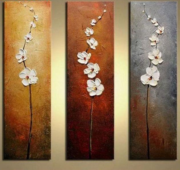 Acrylic Flower Paintings, Acrylic Wall Art Painting, Flower Abstract Painting, Dining Room Wall Art Ideas, Texture Painting, Acrylic Painting for Sale-artworkcanvas