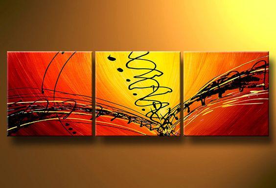 Landscape Canvas Paintings, Tree Sunset Painting, Buy Paintings