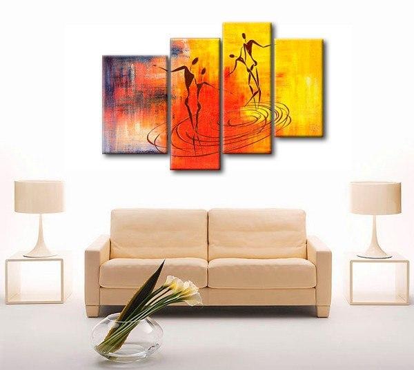 Abstract Painting of Love, Large Acrylic Painting, Abstract Painting on Canvas, Bedroom Wall Art Paintings, Simple Modern Art-artworkcanvas