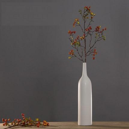 Rustic Artificial Autumn Fruit, Stem 28" Tall, Flower Arrangement, Botanicial Plant-artworkcanvas