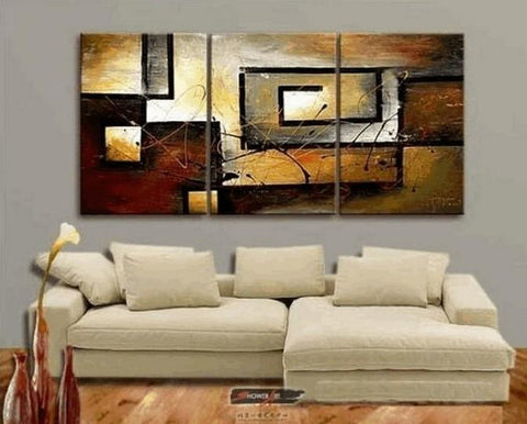 Abstract Painting for Sale, Canvas Painting for Dining Room, Living Room Wall Art Painting, Modern Paintings, 3 Piece Wall Art-artworkcanvas