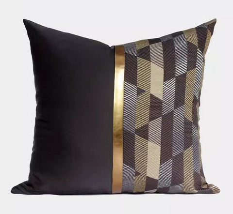 Modern Pillows for Living Room, Black Decorative Modern Pillows for Couch, Modern Sofa Pillows Covers, Modern Sofa Cushion-artworkcanvas