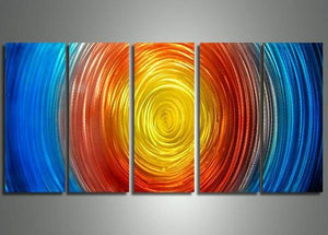 Acrylic Painting Abstract, Living Room Wall Art Paintings, Modern Contemporary Art, Colorful Lines-artworkcanvas