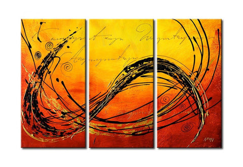 3 Piece Wall Painting, Modern Contemporary Paintings, Acrylic Abstract Paintings, Wall Art Paintings-artworkcanvas