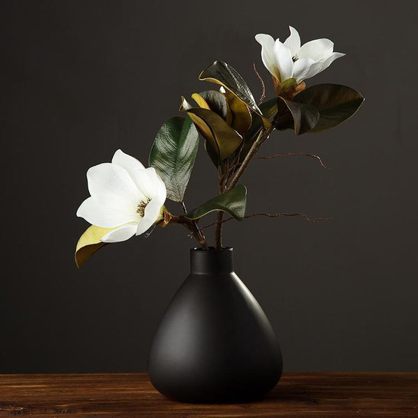 Large White Magnolias Artificial Flowers, Artificial Botany Plants, Magnolia Flower, Silk Flower Arrangement-artworkcanvas