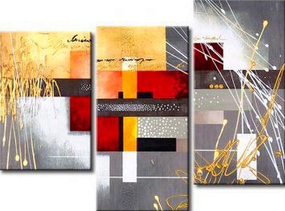 3 Piece Wall Art, Abstract Acrylic Paintings, Texture Artwork, Acrylic Painting on Canvas, Modern Wall Art Paintings-artworkcanvas