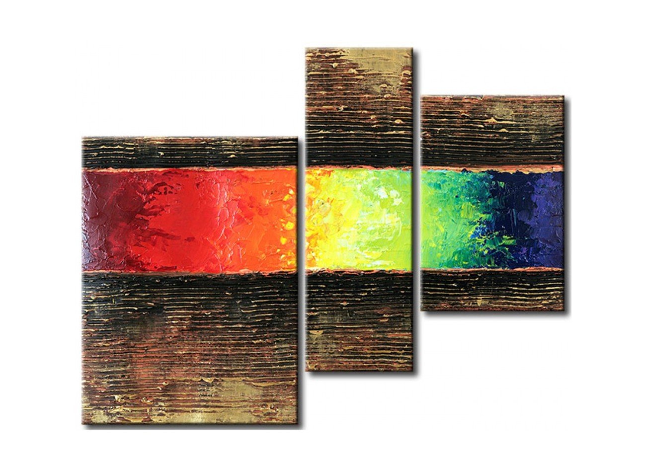 Canvas Paintings for Dining Room, Acrylic Painting Abstract, 3 Piece Wall Art, Modern Paintings, Hand Painted Wall Art-artworkcanvas