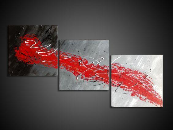 Paint it Black  Red art painting, Bedroom art painting, Painting