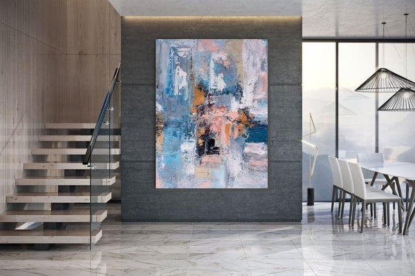 Large Acrylic Painting, Huge Paintings for Bedroom, Hand Painted Wall Art Painting, Modern Abstract Artwork-artworkcanvas