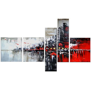 Living Room Wall Art, Cityscape Painting, Modern Paintings, Contemporary Wall Art Painting, Acrylic Artwork-artworkcanvas