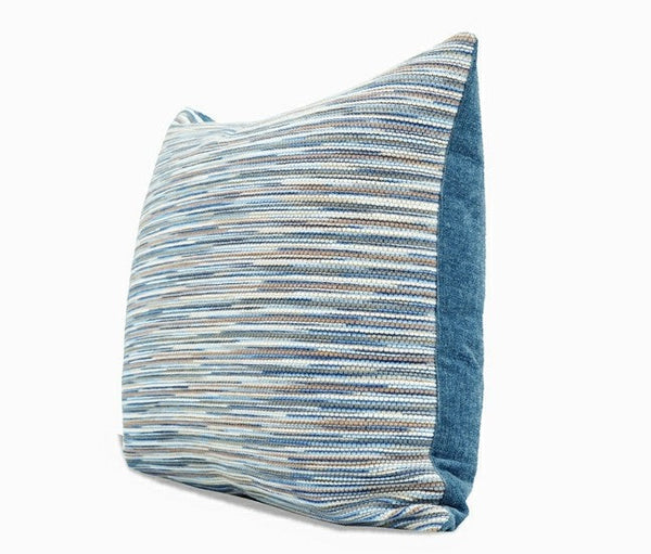 Abstract Blue Modern Sofa Pillows, Large Decorative Throw Pillows, Contemporary Square Modern Throw Pillows for Couch, Simple Throw Pillow for Interior Design-artworkcanvas