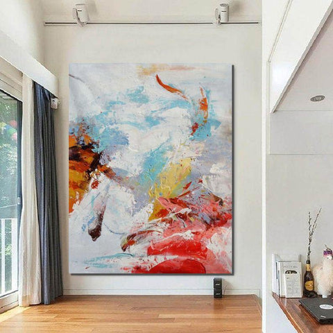 Modern Paintings for Bedroom, Living Room Wall Canvas Painting, Hand Painted Acrylic Painting, Extra Large Abstract Artwork-artworkcanvas