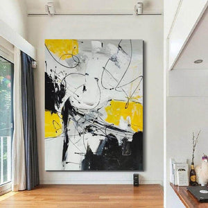 Large Contemporary Canvas Painting, Modern Acrylic Artwork, Wall Art for Living Room, Hand Painted Wall Art Painting-artworkcanvas