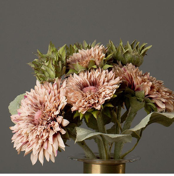Large Gerberas Artificial Flowers, Autumn Arrangement, Table centerpiece, Sunflower-artworkcanvas