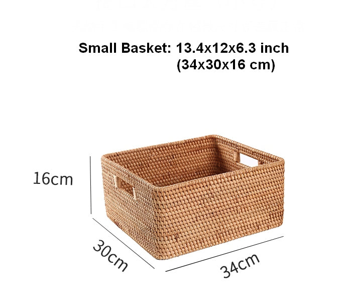 Large Storage Baskets for Bedroom, Storage Baskets for Bathroom, Rectangular Storage Baskets, Storage Baskets for Shelves-artworkcanvas