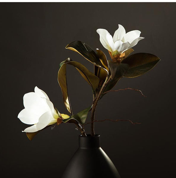 Large White Magnolias Artificial Flowers, Artificial Botany Plants, Magnolia Flower, Silk Flower Arrangement-artworkcanvas