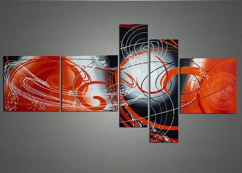 Colorful Lines, Bedroom Wall Art, Acrylic Painting, Modern Paintings, Contemporary Wall Art Painting-artworkcanvas